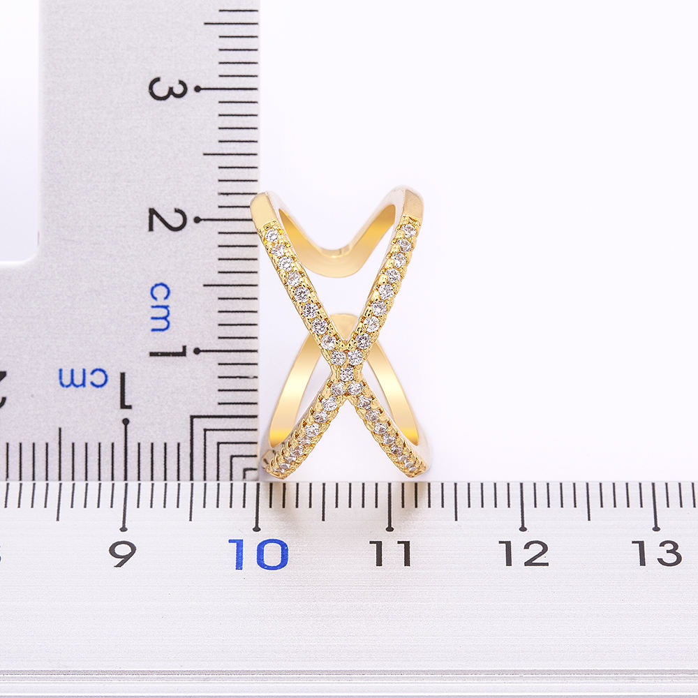 Infinity Diamond Ring - Gold Plated Anti -Tarnish