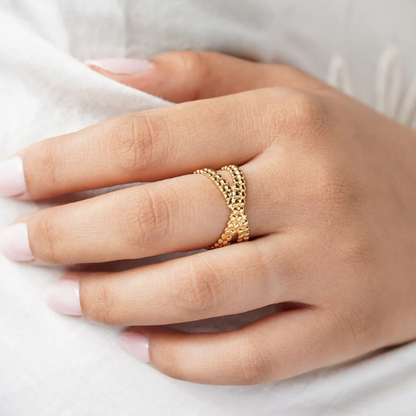 Crown Ring - Gold Plated Anti-Tarnish