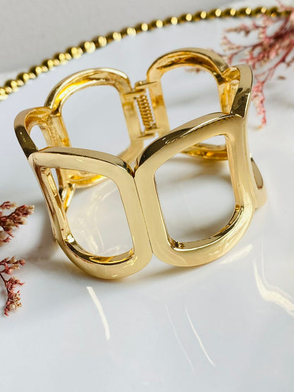 Bold Grid Kada - 18K Gold Plated
