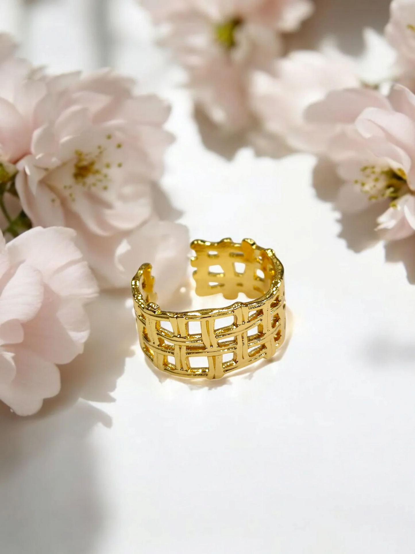Fence Ring - Gold Plated Anti-Tarnish