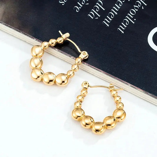 Beaded Hoops