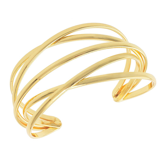 Golden Bended Kada - Gold Plated