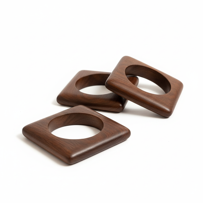 Square Wooden Bangles