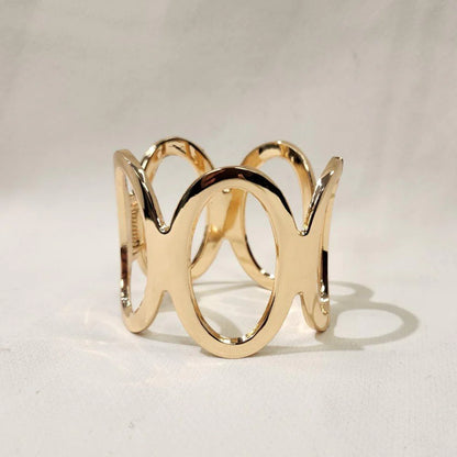 Oval Link Matt Kada - 18k Gold Plated | Anti - Tarnish