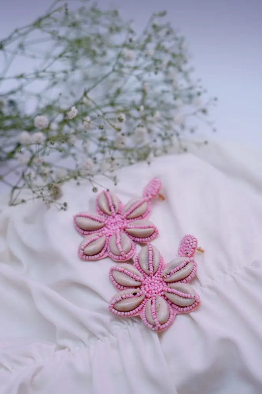 Cherry Blossom Flower Handmade Earrings