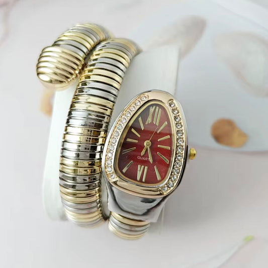 Red Dual Tone Snake Watch