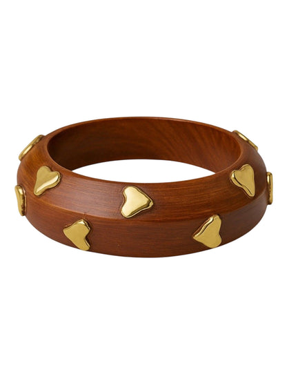 Heart Wooden Bangles