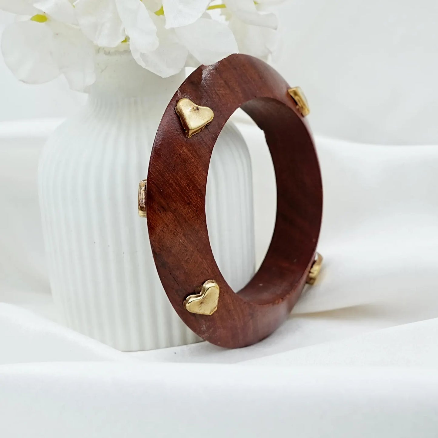 Heart Wooden Bangles
