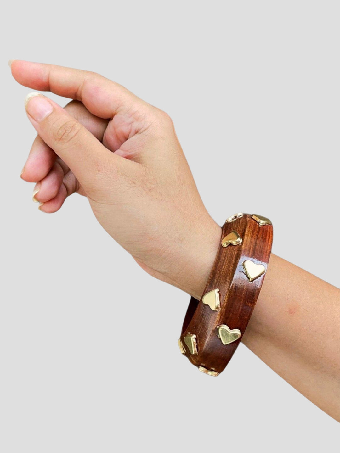 Heart Wooden Bangles