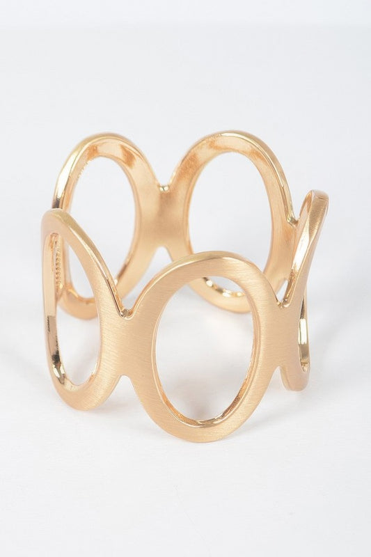 Oval Link Matt Kada - 18k Gold Plated | Anti - Tarnish